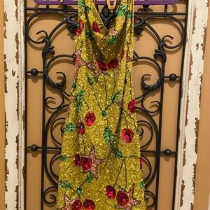 Nasty Gal NWT sequin dress, halter, lined